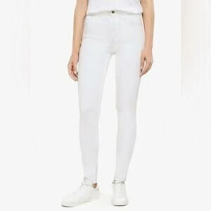 Joe’s Jeans High Rise Skinny Ankle Jeans Size 28 White Denim Clean Girl Minimal
